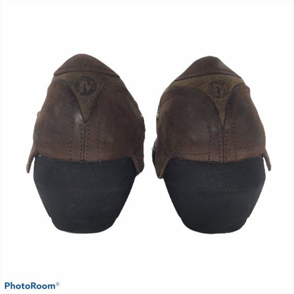 MERRELL 9.5M Ankle Shoe Brown Leather - Picture 3 of 10